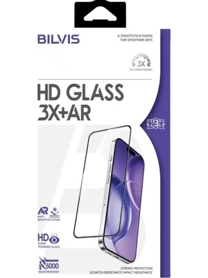 Esranın Dünyası Newface Apple Iphone 17 Pro Bilvis 3x Ar Hd Cam Ekran Koruyucu - Siyah