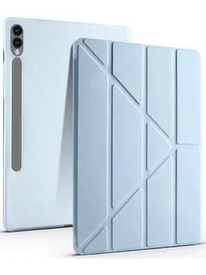 Esranın Dünyası Newface Samsung Galaxy X510 Tab S9 Fe 11 Kılıf Kalemlikli Mars Tablet Kılıfı - Mavi
