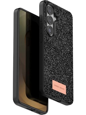 Esranın Dünyası Onegif Samsung Galaxy S26 Plus Bright Simli Kapak - Siyah