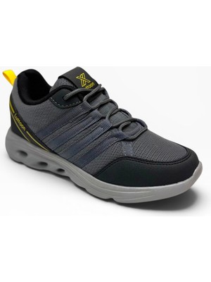 Luttoon 4138-26 Anorak Fashıon Kadın Sneaker Füme Siyah Sarı 36-39