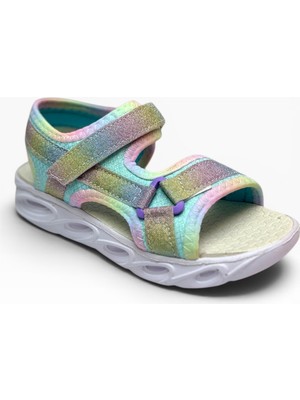 Arzen Bebe 223-26 Simli Cırtlı Anatomik Kız Çocuk Sandalet 31-35