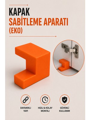 Pratikmen Kapak Sabitleme Aparatı (Eko) Dayanıklı Plastik Yapı ile Hızlı ve Kolay Montaj İçin