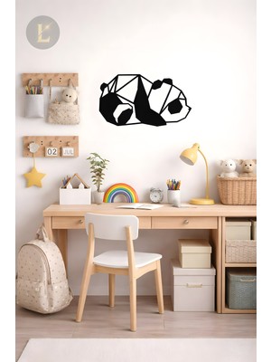 Lazeron Geometrik Panda Duvar Dekoru