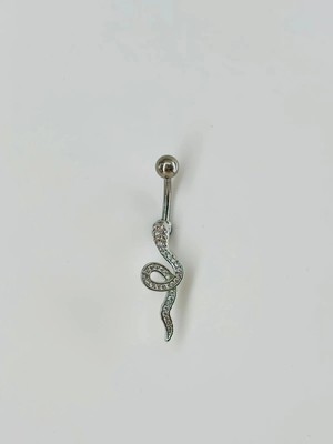 Aslanoğlu Store Yılan Detaylı Göbek Piercing - PG0070
