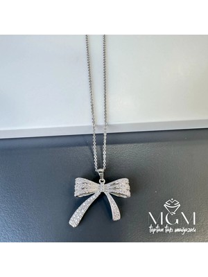 Aslanoğlu Store Zirkon Taşlı Fiyonk Kolye - KL0018