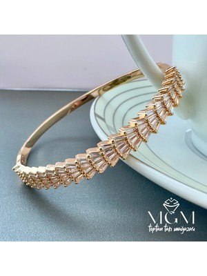 Aslanoğlu Store Zirkon Baget Taşlı Bileklik - KBL0020