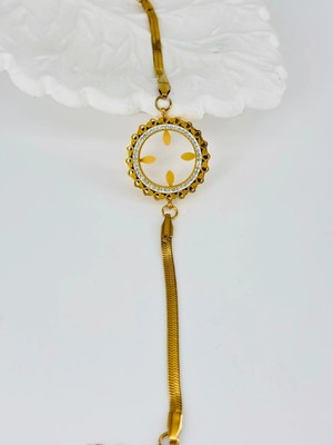 Aslanoğlu Store Zirkon Taşlı Çelik  Çelik Bileklikler 17+4 Cm  - KBL0362