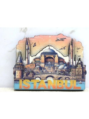 Aslanoğlu Store Ahşap Istanbul Temalı Magnet ALK4364