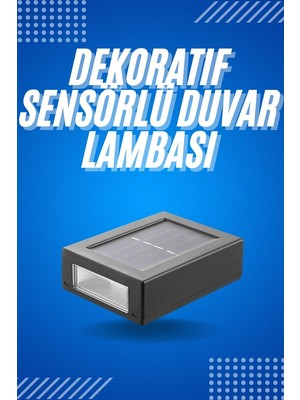 Aslanoğlu Store Solar Güneş Enerjili Çift Taraflı Duvar Lambası Çift Taraflı Duvar Lamba Güneş Enerjili