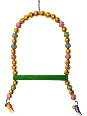 Colezium Renkli Boncuklu ve Parlak Taşlı Kuşu Salıncağı 10-16 cm