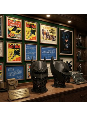 Major Hobi Batman Kulaklık Standı ve Dekoratif Figür 22 cm 3D Baskı Koleksiyonluk Model