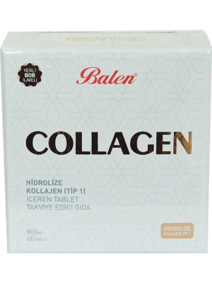 Colezium Collagen Hidrolize Kollajen Tip1 Içeren Tablet 800 Mg x 60 Tablet