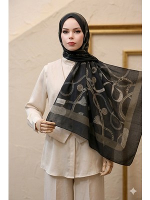 Ang-Scarf Kemer Desen Ithal Iplik Soft Şal
