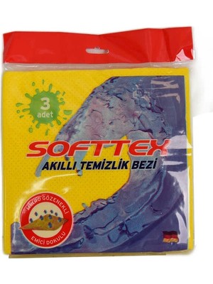 Colezium Akıllı Temizlik Bezi Mikro Gözenekli Emici Doku Karışık Renkli 3 Adet
