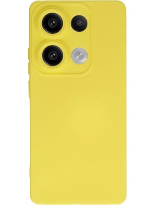Mudanis Redmi Note 13 Pro 4g Kılıf Nano Içi Kadife Silikon - Sarı