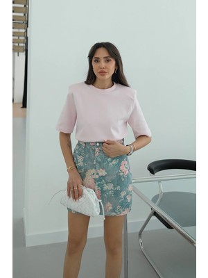 Havoş Şeker Pembe Rosa Vatkalı Tişört