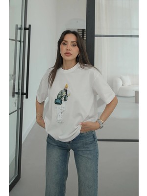Havoş Coffee Girl Baskılı Tişört