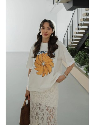 Havoş Tropicana Baskılı Tişört