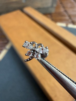 Aida Jewelss %100 316 L Cerrahi Çelik Markiz Kanatlı Yusufcuk Helix Tragus Kıkırdak Piercingi