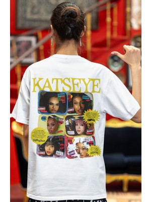 Sevbano Katseye Kpop Müzik Grubu Sırt Baskılı Unisex Oversize Tişört