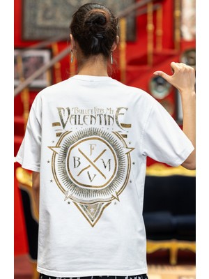 Sevbano Bullet For My Valentine Rock Metal Müzik Grubu Sırt Baskılı Unisex Oversize Tişört