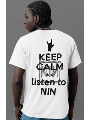 Sevbano Nin Rock Metal Müzik Grubu Sırt Baskılı Unisex Oversize Tişört