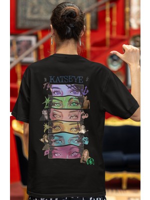Sevbano Katseye Kpop Müzik Grubu Sırt Baskılı Unisex Oversize Tişört