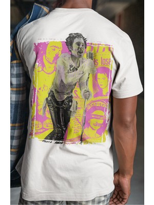 Sevbano Sex Pistols Rock Metal Müzik Grubu Sırt Baskılı Unisex Oversize Tişört