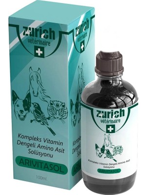 Colezium Arivitasol Evcil Hayvanlar Için Kompleks Vitamin ve Dengeli Aminoasit Solüsyonu 100 ml