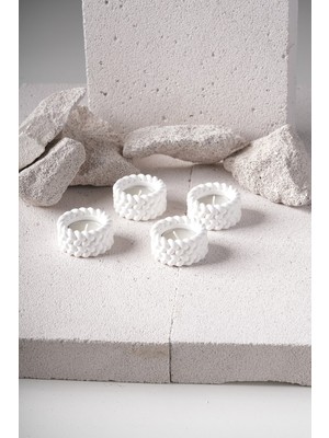 Imosas 4 Lü Tealight Hasır Mumluk Ev Dekorasyonu