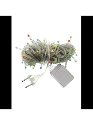 sbodurhome 10M 100 LED Damla Uçlu Mavi Işık Şeffaf Kablo