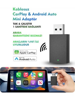 sbodurhome Kablosuz Android Auto/car Play USB Dongle Cihazı
