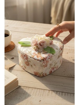 Zurafa Shop Karışık Renk Çiçek Figürlü Ayna Detaylı Çekmeceli Takı Organizeri