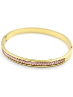 Ata Store Baget Taşlı Bilezik - Pembe