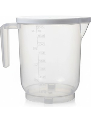 Colezium Pratik Mutfak Ölçü Kabı - 2 Litre Dereceli Şeffaf Hazne Bpa Free