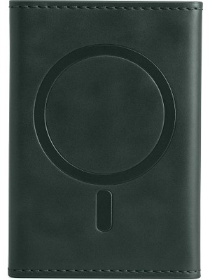Ata Store Joko Tema Magsafe Deri Kartlık - Yeşil