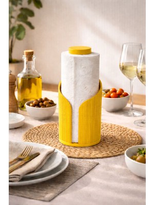 Yenteks Modern Rulo Peçetelik Şık Tasarım 3D Tasarım