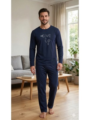 LXL Erkek Pijama Takımı Ev Giyim Ikili Takım