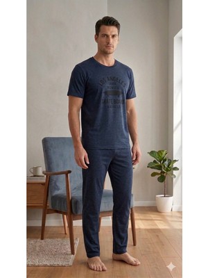 LXL Erkek Pijama Takımı Ev Giyim Ikili Takım