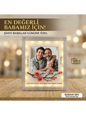 Best Hediye Dekoratif USB LED Işıklı Çerçeve 20 x 25