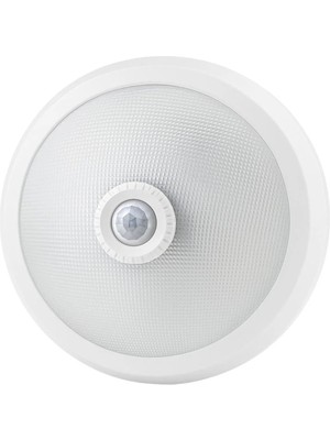 Ledx AL-S205 E27 Çift Duylu Hareket Sensörlü Beyaz Saç Gövde Cam Tavan Armatür 300X300X90MM
