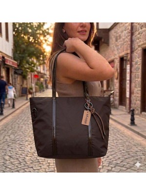 Aldorya Kumaş Shopper Omuz Çantası - Günlük Geniş El ve Kol Çantası