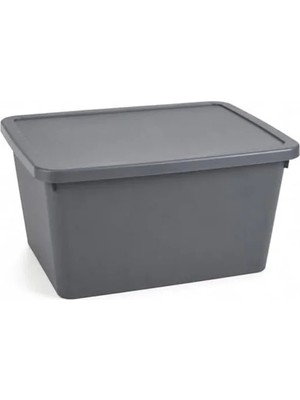 Die Grup Orret Home 20 Litre Kapaklı Plastik Depolama Kutusu Organizer Kutu Çok Amaçlı Düzenleyici Saklama Kutusu Ev Içi Dolap Içi Oyuncak Kıyafet Banyo Mutfak Organizer Kutusu
