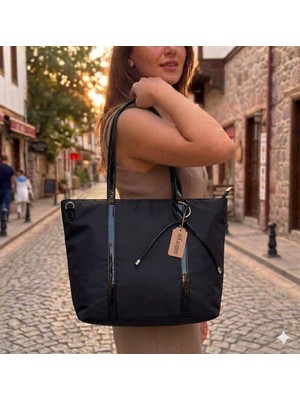 Aldorya Kumaş Shopper Omuz Çantası - Günlük Geniş El ve Kol Çantası