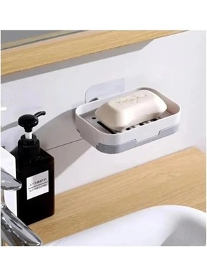 Die Grup Modern Mint Yeşili Yapışkanlı Sabunluk Seti, Banyo ve Mutfak Için Pratik Çözüm
