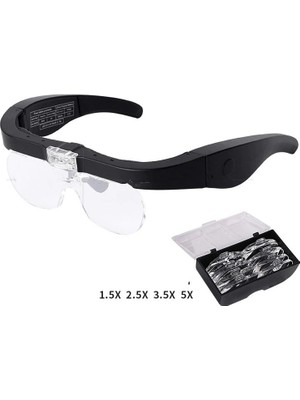 Colezium Şarjlı Gözlük Büyüteç  4 Farklı Lens 11537DC