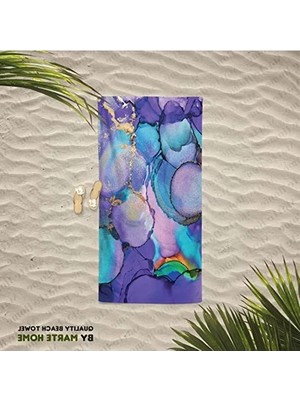 Die Grup Marte Home Purple Marble Plaj Havlusu