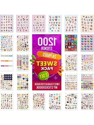 Die Grup Sweet Sticker Set: 1200 Adet Çıkartma ile Yaratıcı Projeler Için