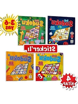 Die Grup Stickerli Sudoku Seti - 3-6 Yaş Dikkat Geliştirici Oyun