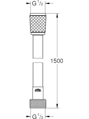 Ultra Dayanıklı Gri Duş Spirali (150 Cm) - Patlamaya ve Kırılmaya Karşı Dirençli Esnek Pvc Yapı - Paslanmaz G1/2 Üniversal Bağlantı